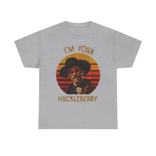 Doc Holliday Tombstone I'm Your Huckleberry Vintage Men's Cotton Black T Shirt