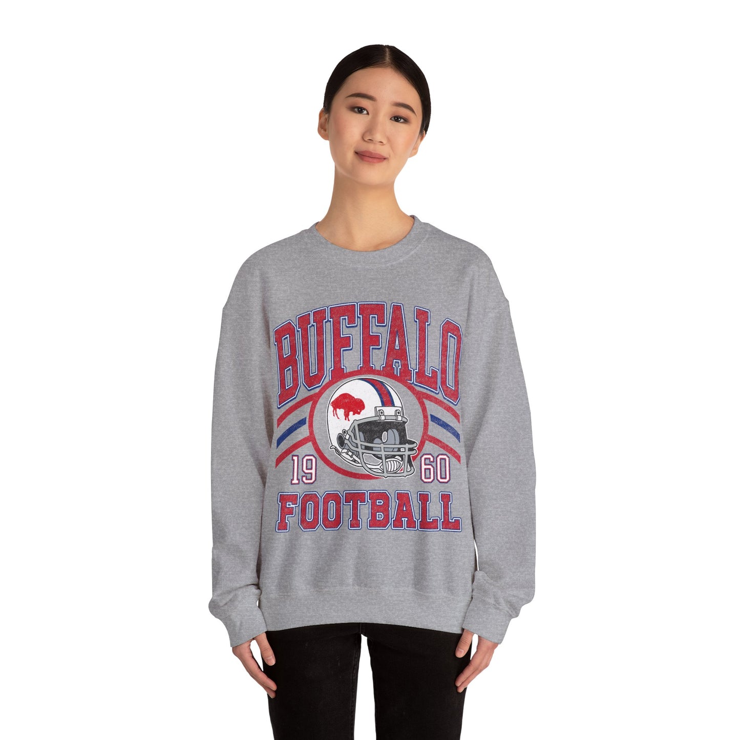 Buffalo Football Sweatshirt , Vintage Style Buffalo Football Crewneck Sweatshirt , Buffalo Sweatshirt, Sunday Football Sweater, Buffalo Fans