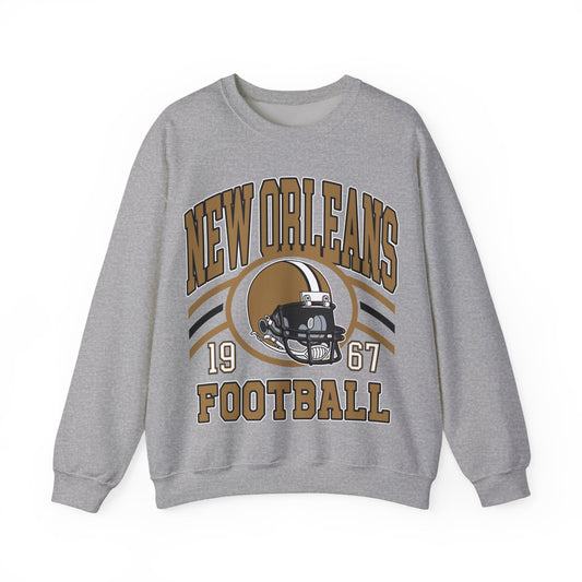 New Orleans Sweatshirt, New Orleans Fan Crewneck Sweatshirt, Distressed New Orleans Sweater, New Orleans Gift, College Student gift