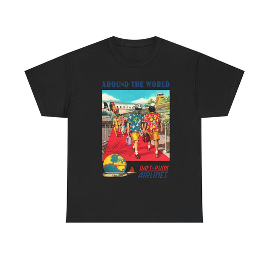 DAFT PUNK Around The World Daft-punk Airlines Tshirt