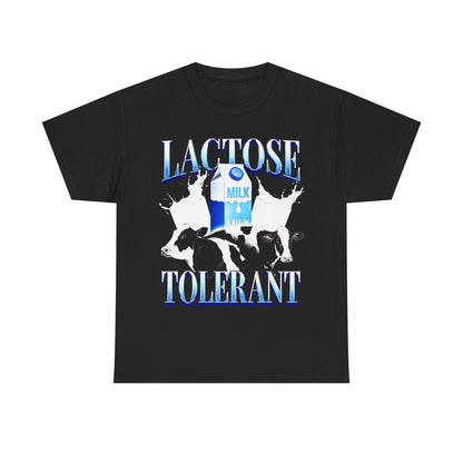 Lactose Tolerant Funny Meme Gift T shirt For Friends,Lactose Intolerant Milk LMAO Shirt For Teenager,Cringy Shirts Gen Z Humor Blue Gallon