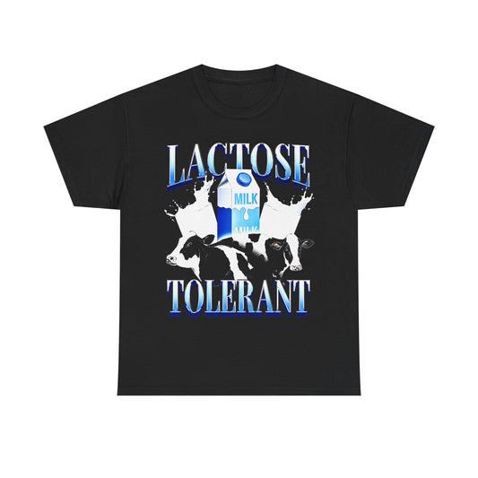 Lactose Tolerant Funny Meme Gift T shirt For Friends,Lactose Intolerant Milk LMAO Shirt For Teenager,Cringy Shirts Gen Z Humor Blue Gallon