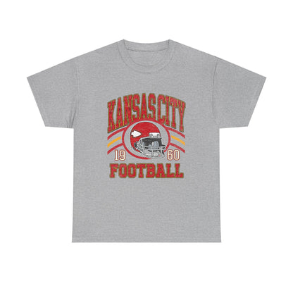 Kansas City Football tshirt, Vintage Style Kansas City Football Crewneck Sweatshirt, Kansas City Sweatshirt, Sunday Football Kan