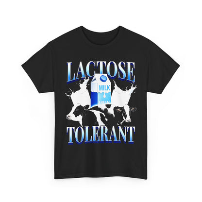 Lactose Tolerant Funny Meme Gift T shirt For Friends,Lactose Intolerant Milk LMAO Shirt For Teenager,Cringy Shirts Gen Z Humor Blue Gallon
