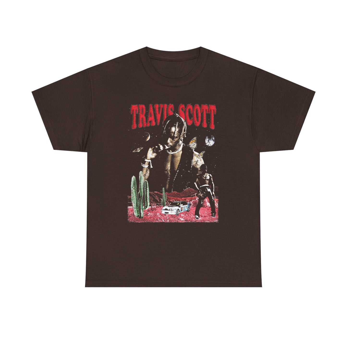 TRAVIS SCOTT, Vintage Rap Tee, Rapper Bootleg Tshirt, Rap Retro - Tshirt