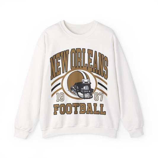New Orleans Sweatshirt, New Orleans Fan Crewneck Sweatshirt, Distressed New Orleans Sweater, New Orleans Gift, College Student gift