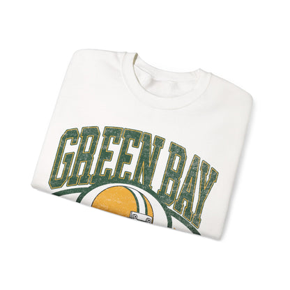 Green Bay Football Sweatshirt, Vintage Style Green Bay Football Crewneck, Football Sweatshirt, Green Bay Sweatshirt, Green Bay Fans