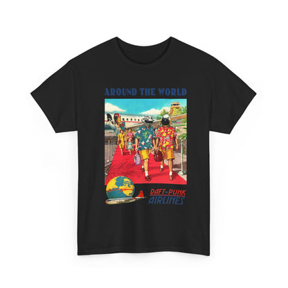 DAFT PUNK Around The World Daft-punk Airlines Tshirt