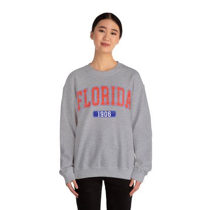 Florida 1906 Graphic Sweatshirt, Sweatshirt for Girl, Football Aesthetics Hoodie, Varsity College Sweatshirt, Sports Fan Gift