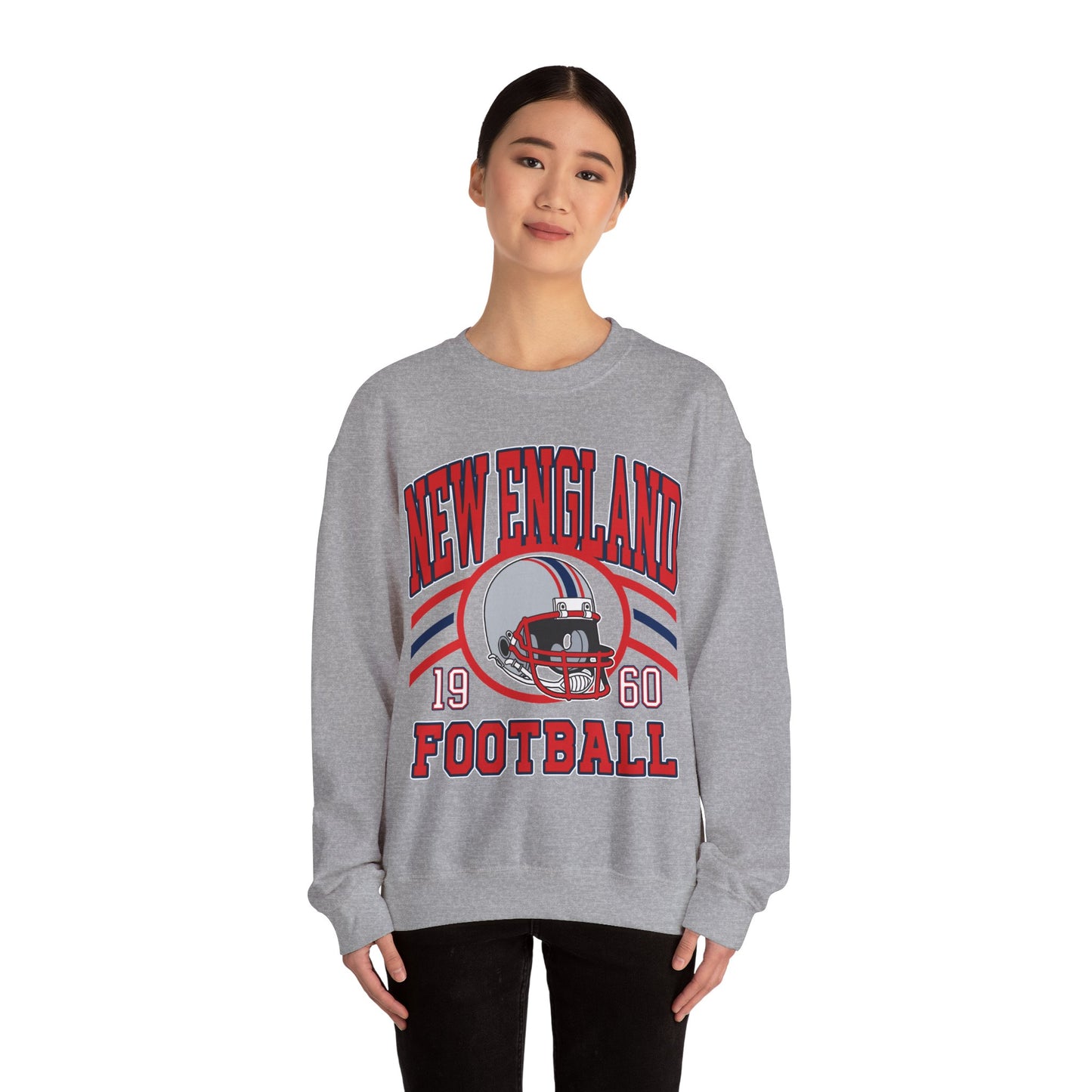 New England Sweatshirt, New England Fan Crewneck Sweatshirt, Distressed New England Sweater, New England Gift, College Student gift
