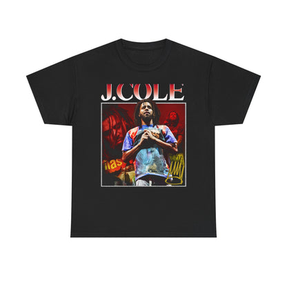 J Cole T-Shirt, Vintage 90's Hip Hop Rap Tour Unisex Tee Shirt
