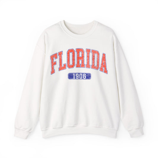 Florida 1906 Graphic Sweatshirt, Sweatshirt for Girl, Football Aesthetics Hoodie, Varsity College Sweatshirt, Sports Fan Gift