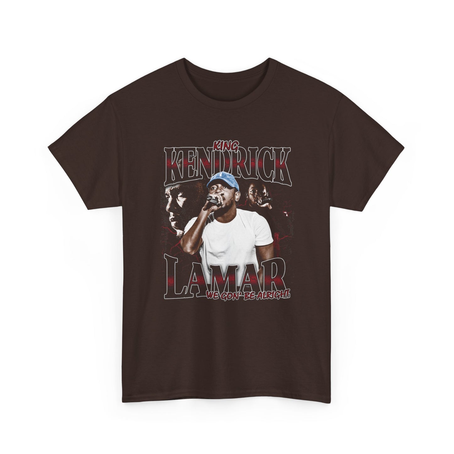 KENDRICK, LAMAR, Vintage Rap Tee, Rapper Bootleg Tshirt, Rap Retro - Tshirt in Dark Chocolate