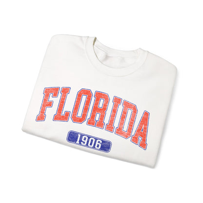 Florida 1906 Graphic Sweatshirt, Sweatshirt for Girl, Football Aesthetics Hoodie, Varsity College Sweatshirt, Sports Fan Gift