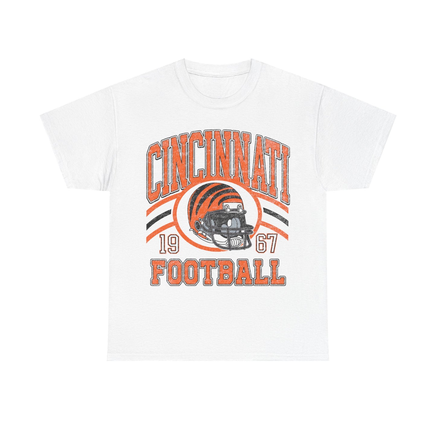 Cincinnati Football T-Shirt, Vintage Style Cincinnati Football Tshirt, Cincinnati Tshirt, Sunday Football T-Shirts
