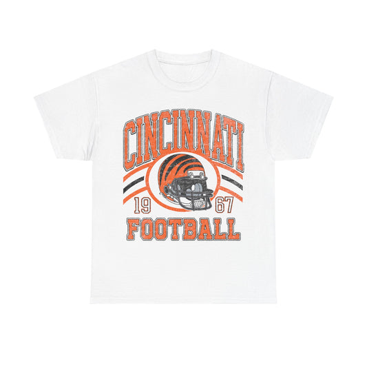 Cincinnati Football T-Shirt, Vintage Style Cincinnati Football Tshirt, Cincinnati Tshirt, Sunday Football T-Shirts