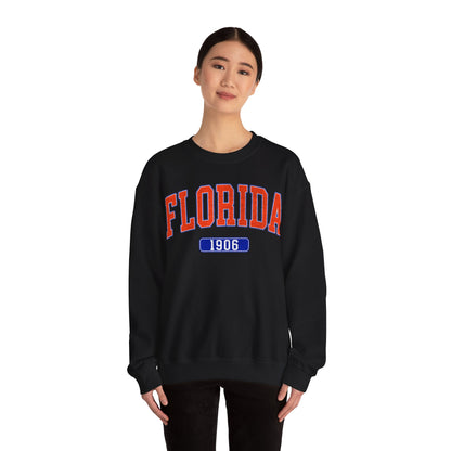 Florida 1906 Graphic Sweatshirt, Sweatshirt for Girl, Football Aesthetics Hoodie, Varsity College Sweatshirt, Sports Fan Gift