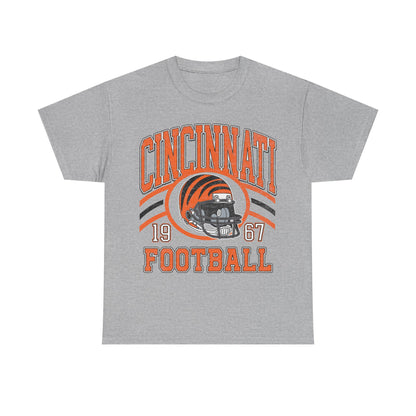 Cincinnati Football T-Shirt, Vintage Style Cincinnati Football Tshirt, Cincinnati Tshirt, Sunday Football T-Shirts