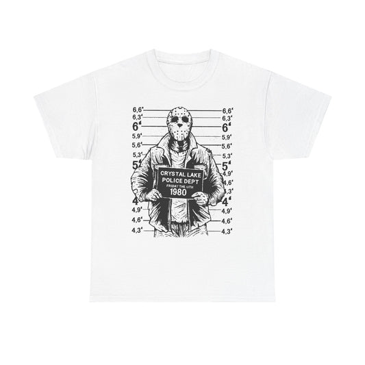 Jason Voorhees Crystal Lake Police Dept Friday the 13th 1980, Horror Movies Killers Tshirt, Halloween Shirt