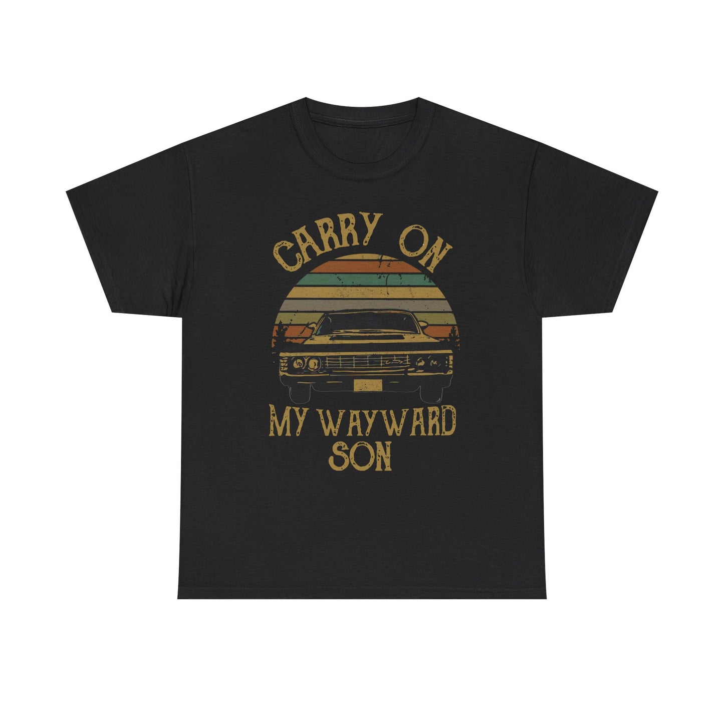 Carry on My Wayward Son Vintage Retro Men's Short Sleeve T Shirt Cotton Tee Top