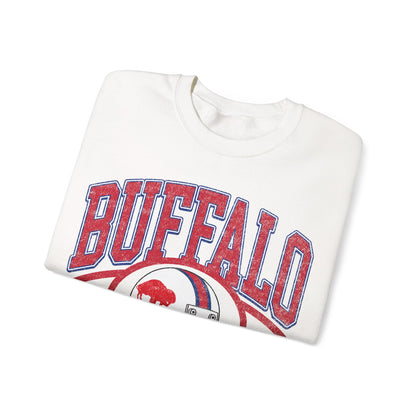 Buffalo Football Sweatshirt , Vintage Style Buffalo Football Crewneck Sweatshirt , Buffalo Sweatshirt, Sunday Football Sweater, Buffalo Fans