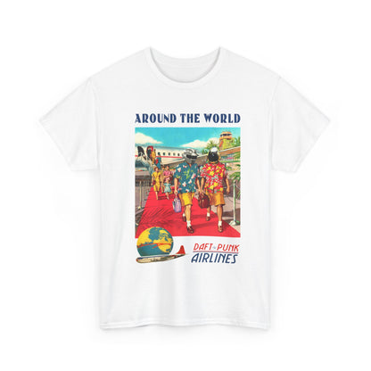 DAFT PUNK Around The World Daft-punk Airlines Tshirt