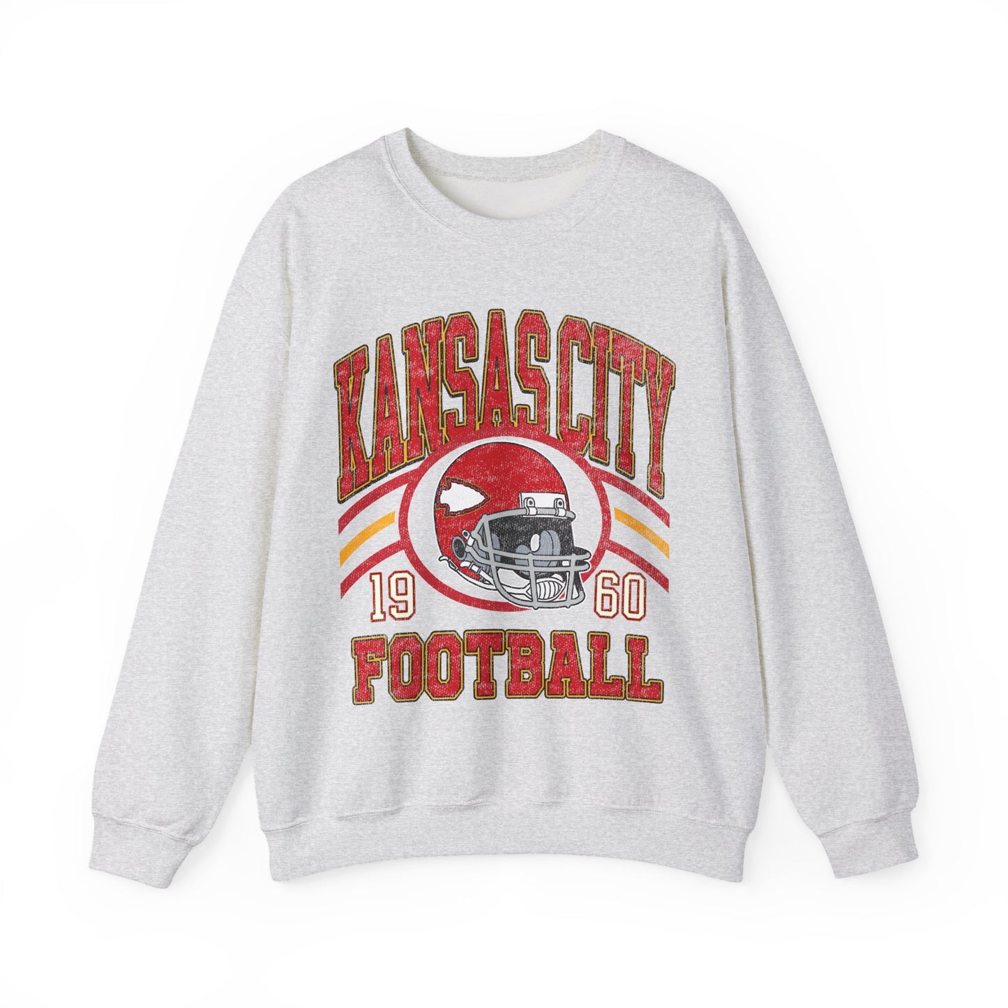 Kansas City Football Sweatshirt, Vintage Style Kansas City Football Crewneck Sweatshirt, Kansas City Sweatshirt, Sunday Football Kansas Fans