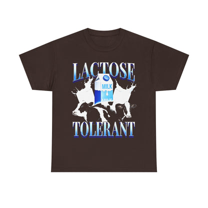 Lactose Tolerant Funny Meme Gift T shirt For Friends,Lactose Intolerant Milk LMAO Shirt For Teenager,Cringy Shirts Gen Z Humor Blue Gallon