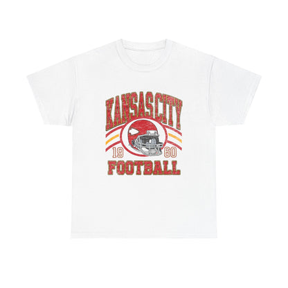 Kansas City Football tshirt, Vintage Style Kansas City Football Crewneck Sweatshirt, Kansas City Sweatshirt, Sunday Football Kan