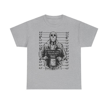 Jason Voorhees Crystal Lake Police Dept Friday the 13th 1980, Horror Movies Killers Tshirt, Halloween Shirt