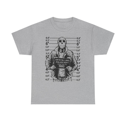 Jason Voorhees Crystal Lake Police Dept Friday the 13th 1980, Horror Movies Killers Tshirt, Halloween Shirt