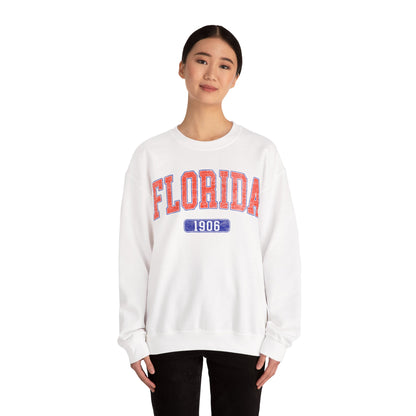 Florida 1906 Graphic Sweatshirt, Sweatshirt for Girl, Football Aesthetics Hoodie, Varsity College Sweatshirt, Sports Fan Gift