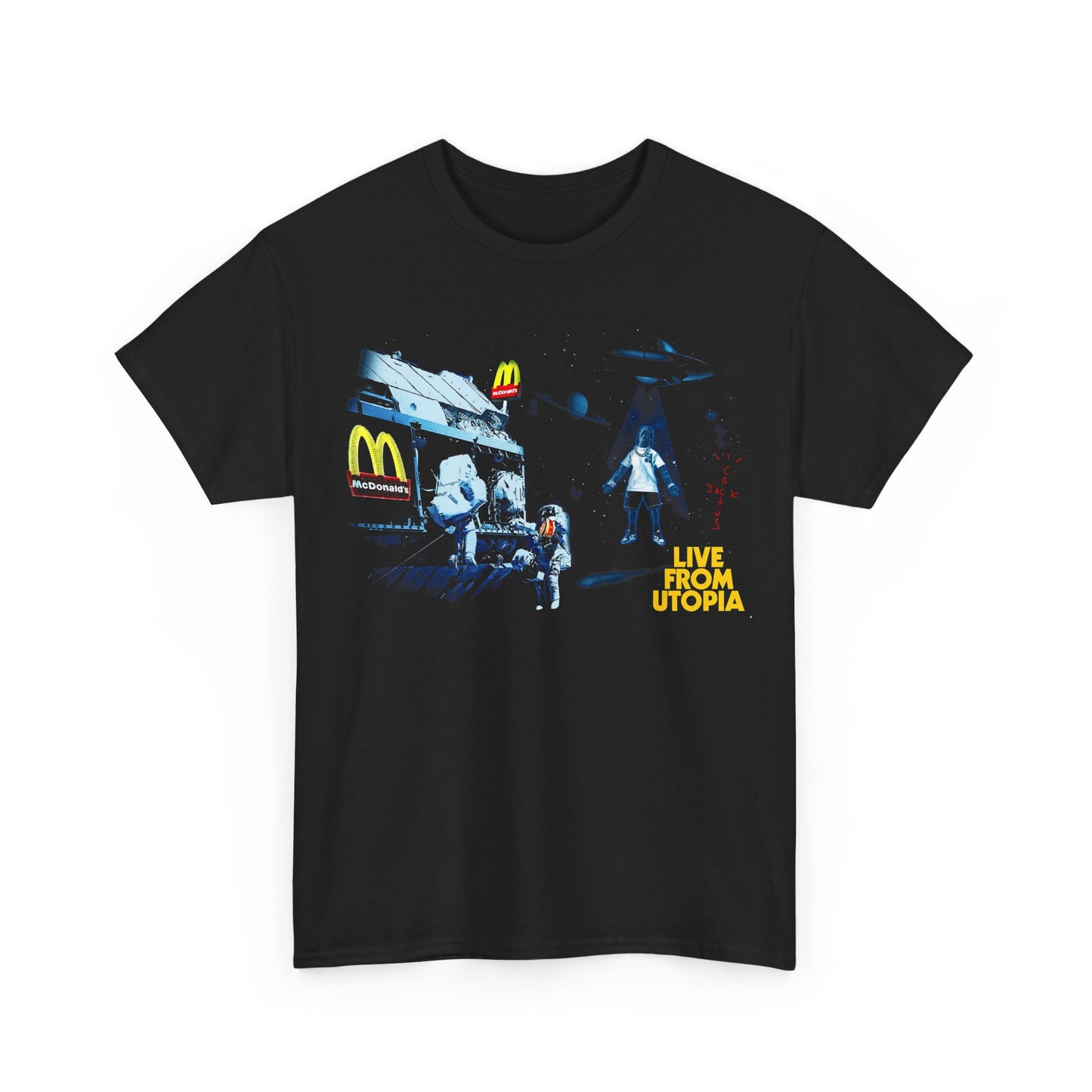 TRAVIS SCOTT Hiphop TShirt | Travis Scott McD Live From Utopia Sweatshirt Vintage | Travis Hip hop RnB Rapper Soul | American Rapper Shirt