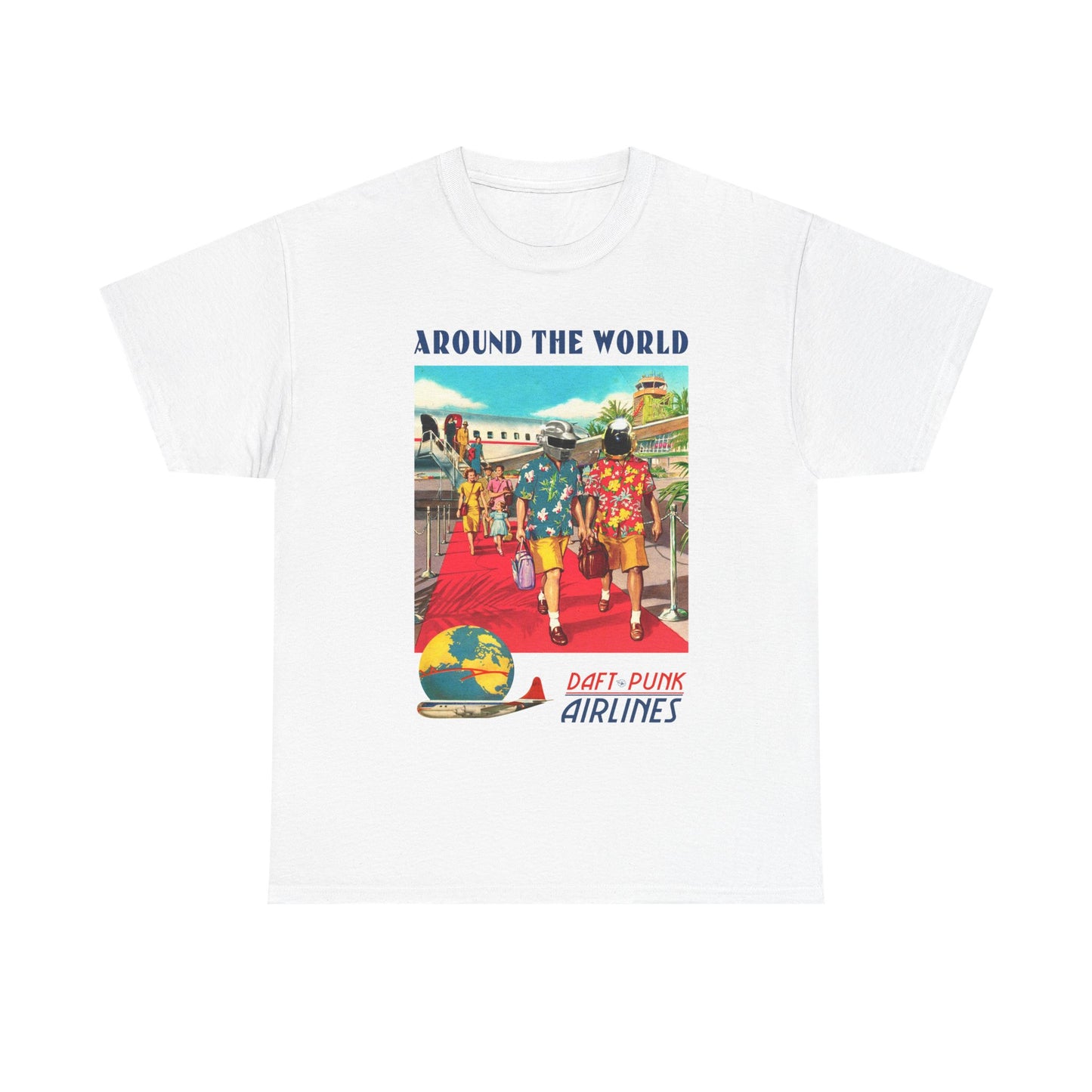 DAFT PUNK Around The World Daft-punk Airlines Tshirt