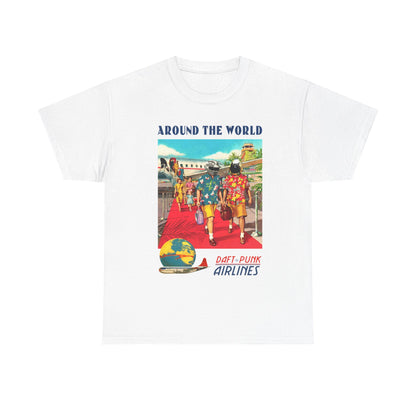 DAFT PUNK Around The World Daft-punk Airlines Tshirt