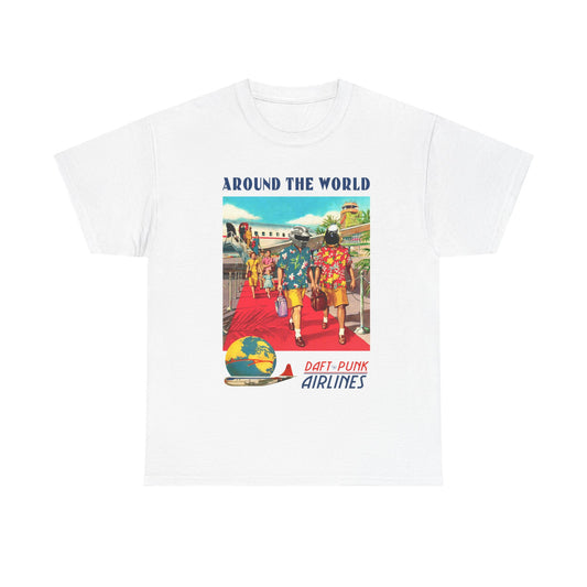 DAFT PUNK Around The World Daft-punk Airlines Tshirt
