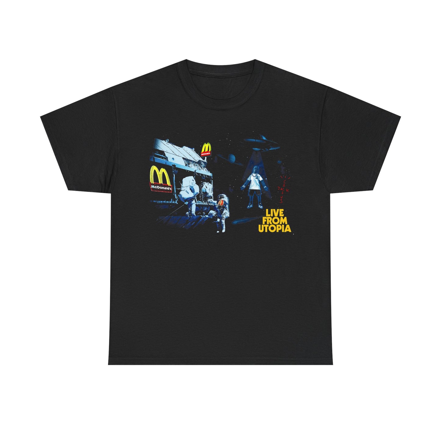 TRAVIS SCOTT Hiphop TShirt | Travis Scott McD Live From Utopia Sweatshirt Vintage | Travis Hip hop RnB Rapper Soul | American Rapper Shirt