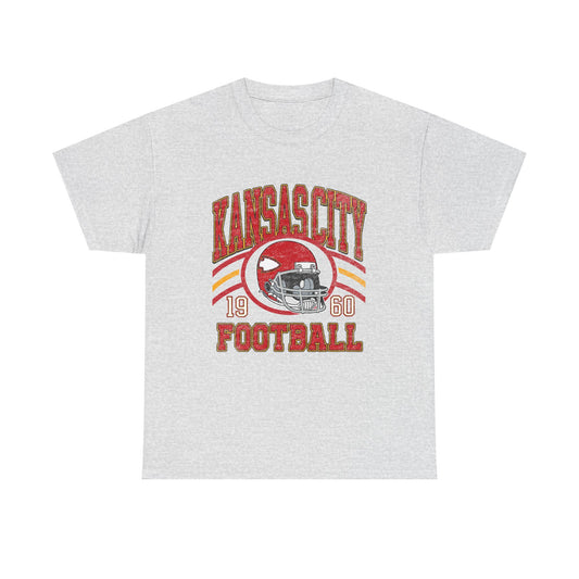 Kansas City Football tshirt, Vintage Style Kansas City Football Crewneck Sweatshirt, Kansas City Sweatshirt, Sunday Football Kan