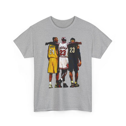 NBA Allstars Shirt Kobe Bryant Michael Jordan Lebron James Basketball Tee