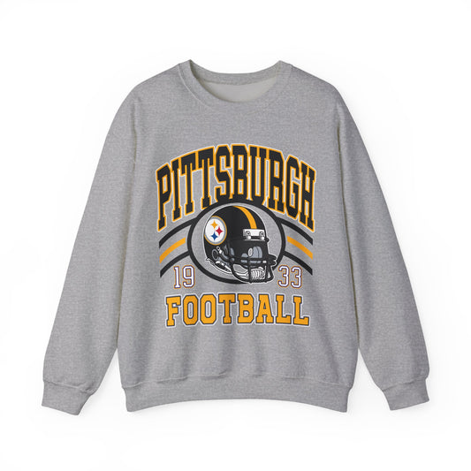 Pittsburgh Football Sweatshirt | Pittsburgh Pennsylvania Football Crewneck Sweatshirt | Vintage Style Pittsburgh | Pittsburgh Pennsylvania