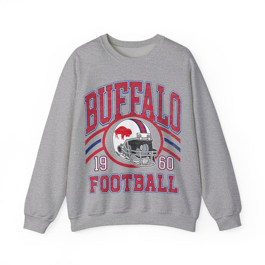 Buffalo Football Sweatshirt , Vintage Style Buffalo Football Crewneck Sweatshirt , Buffalo Sweatshirt, Sunday Football Sweater, Buffalo Fans