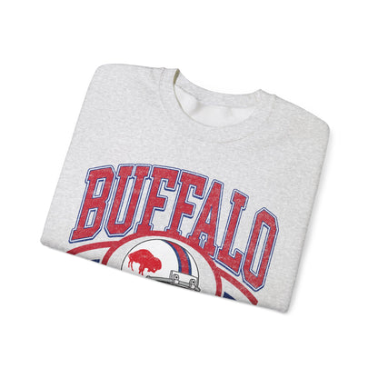 Buffalo Football Sweatshirt , Vintage Style Buffalo Football Crewneck Sweatshirt , Buffalo Sweatshirt, Sunday Football Sweater, Buffalo Fans