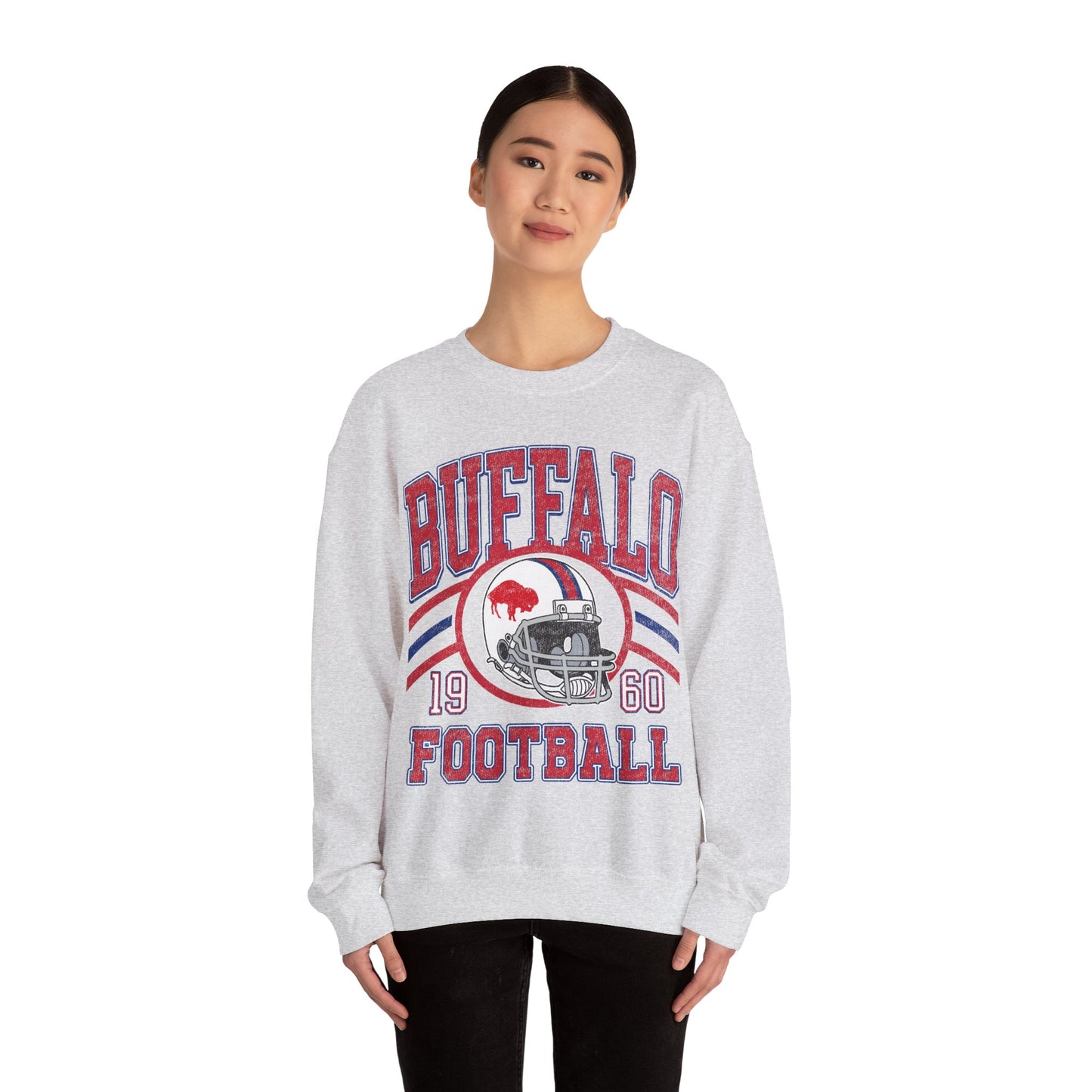 Buffalo Football Sweatshirt , Vintage Style Buffalo Football Crewneck Sweatshirt , Buffalo Sweatshirt, Sunday Football Sweater, Buffalo Fans