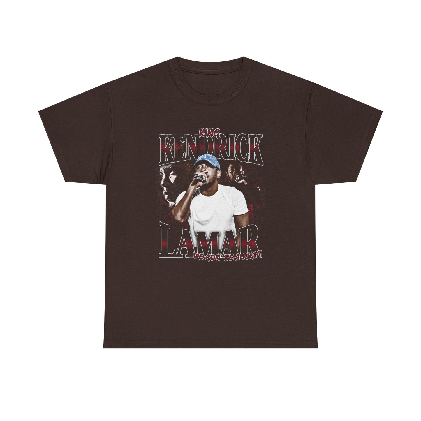KENDRICK, LAMAR, Vintage Rap Tee, Rapper Bootleg Tshirt, Rap Retro - Tshirt in Dark Chocolate
