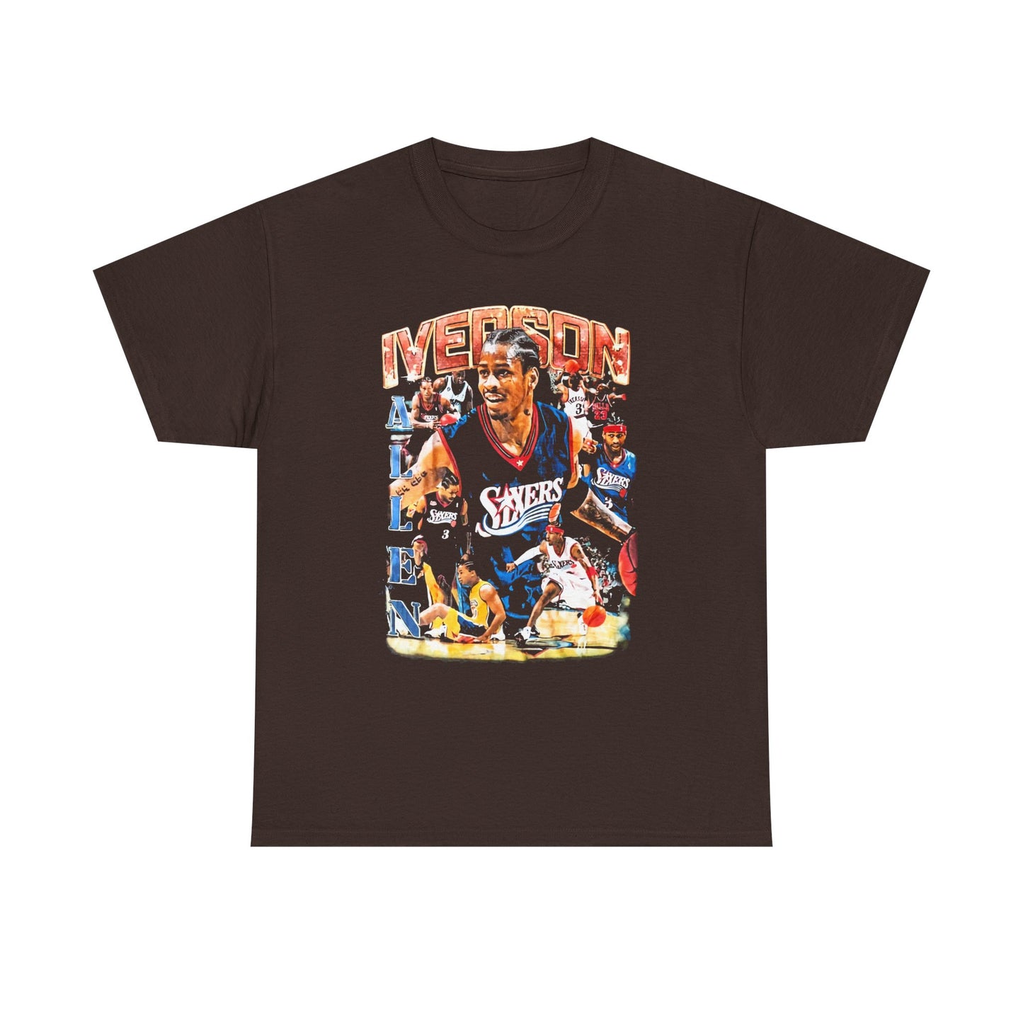 Allen Iverson, NBA, NCAA, Basket Ball T-Shirt, 76ers, Gifts, Souvenir