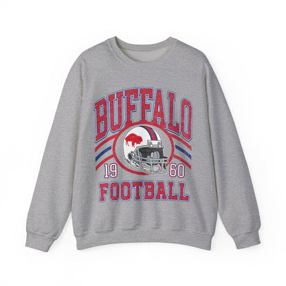 Buffalo Football Sweatshirt , Vintage Style Buffalo Football Crewneck Sweatshirt , Buffalo Sweatshirt, Sunday Football Sweater, Buffalo Fans