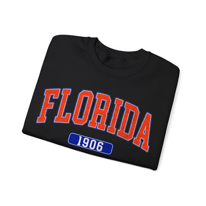 Florida 1906 Graphic Sweatshirt, Sweatshirt for Girl, Football Aesthetics Hoodie, Varsity College Sweatshirt, Sports Fan Gift