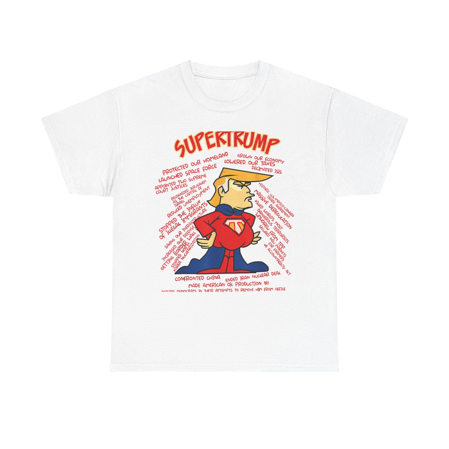 Super Trump Protected Our Homeland Grown Our Economy T-Shirt, Trump 2020 T-Shirt, Election T-Shirt, Unisex T-Shirt
