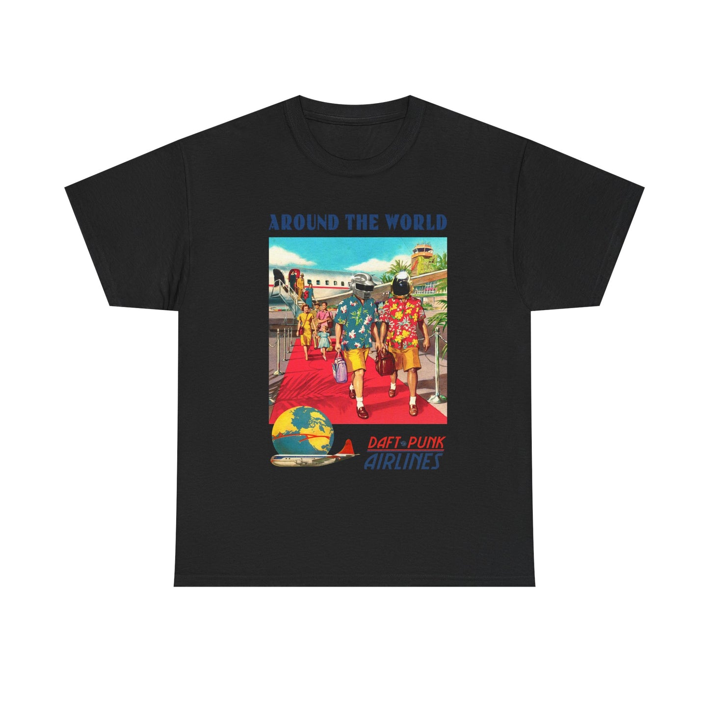 DAFT PUNK Around The World Daft-punk Airlines Tshirt