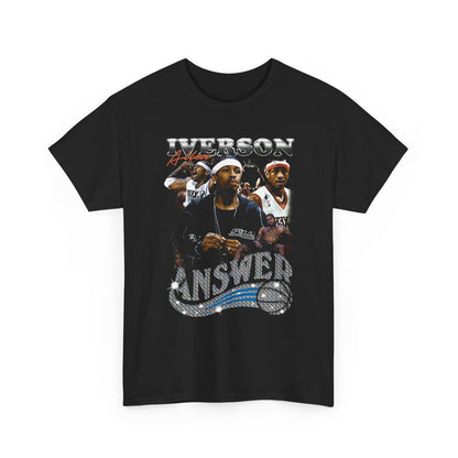 Allen Iverson, Answer, NBA, NCAA, Basket Ball T-Shirt, 76ers Club, Gifts, Souvenir